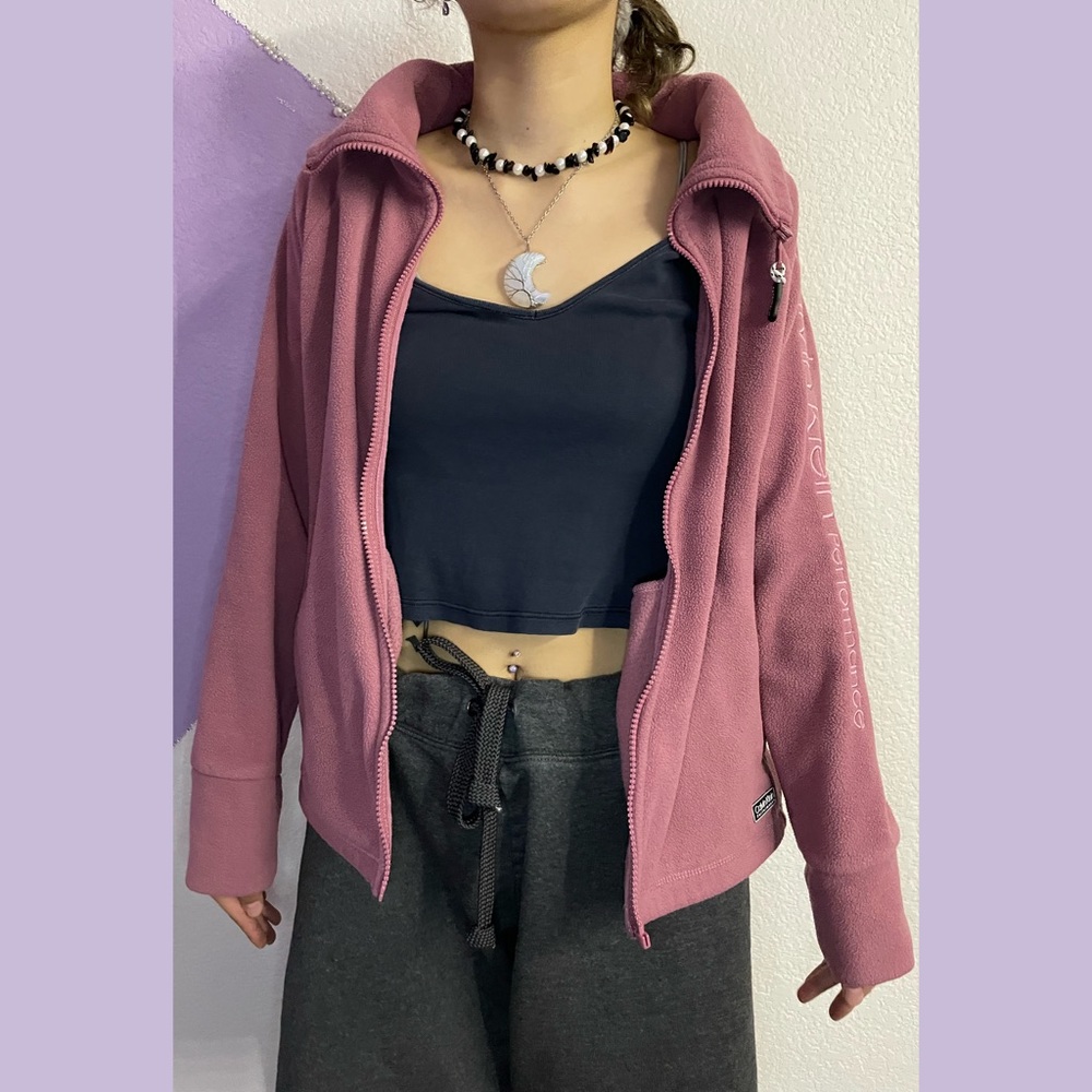 !Most Beautiful Mauve Pink Zip-Up Jacket by Calvin Klein💟
